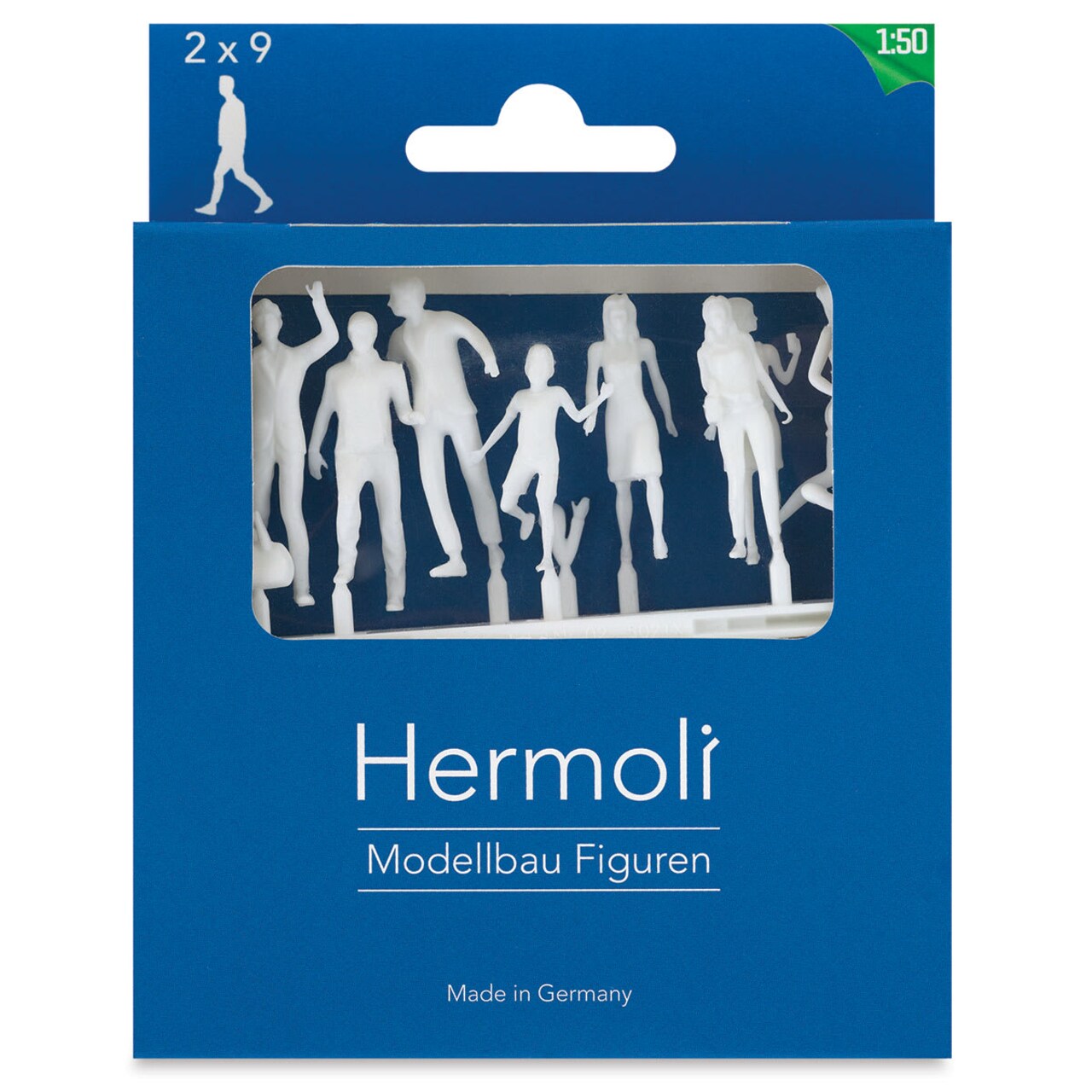 Schulcz Scale Model Figures - Hermoli Walking, Pkg of 18, 1:50, 1/4"